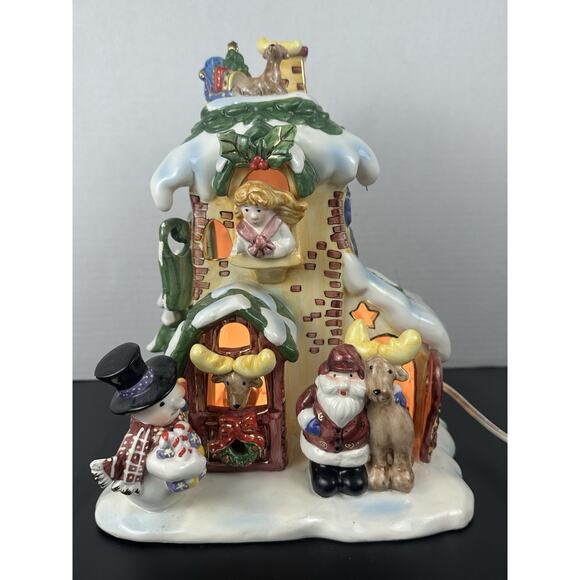 Grandeur Noel 2002 Lighted Christmas House Collector's Edition Tested - Picture 1 of 9